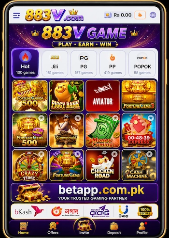883V Game online betting app for Pakistani users