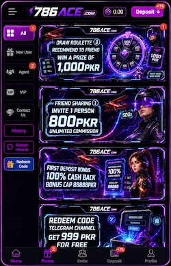 786ACE APK latest casino gaming app for Pakistani users