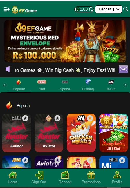 99EF Game APK latest version download for Android with casino games and secure login in Pakistan.