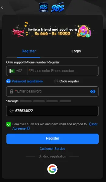 98s login