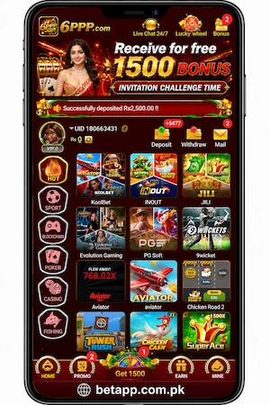 6PPP betting app mobile dashboard screenshot