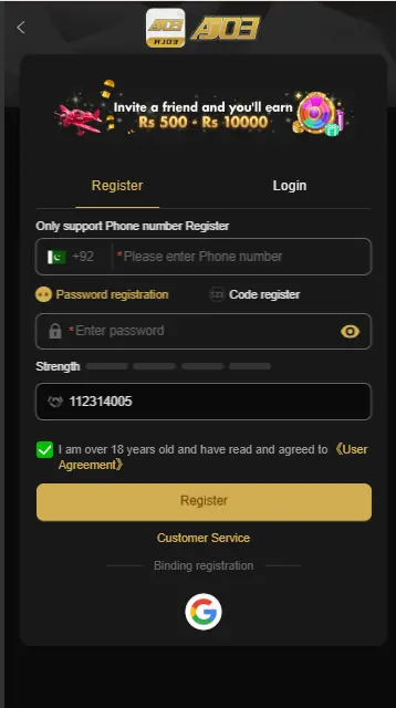aj03 game login for android